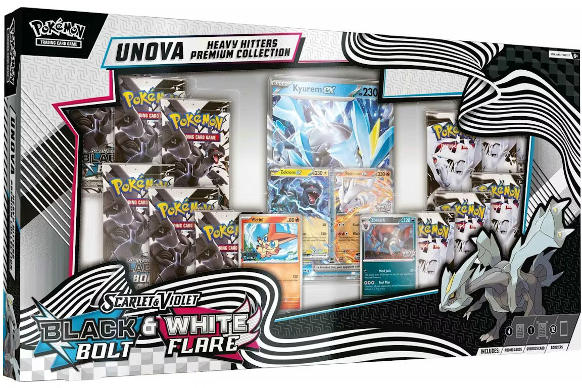 Pokémon SV10.5 Black Bolt & White Flare Unova Heavy Hitters Premium Collection (Costco Exclusive)