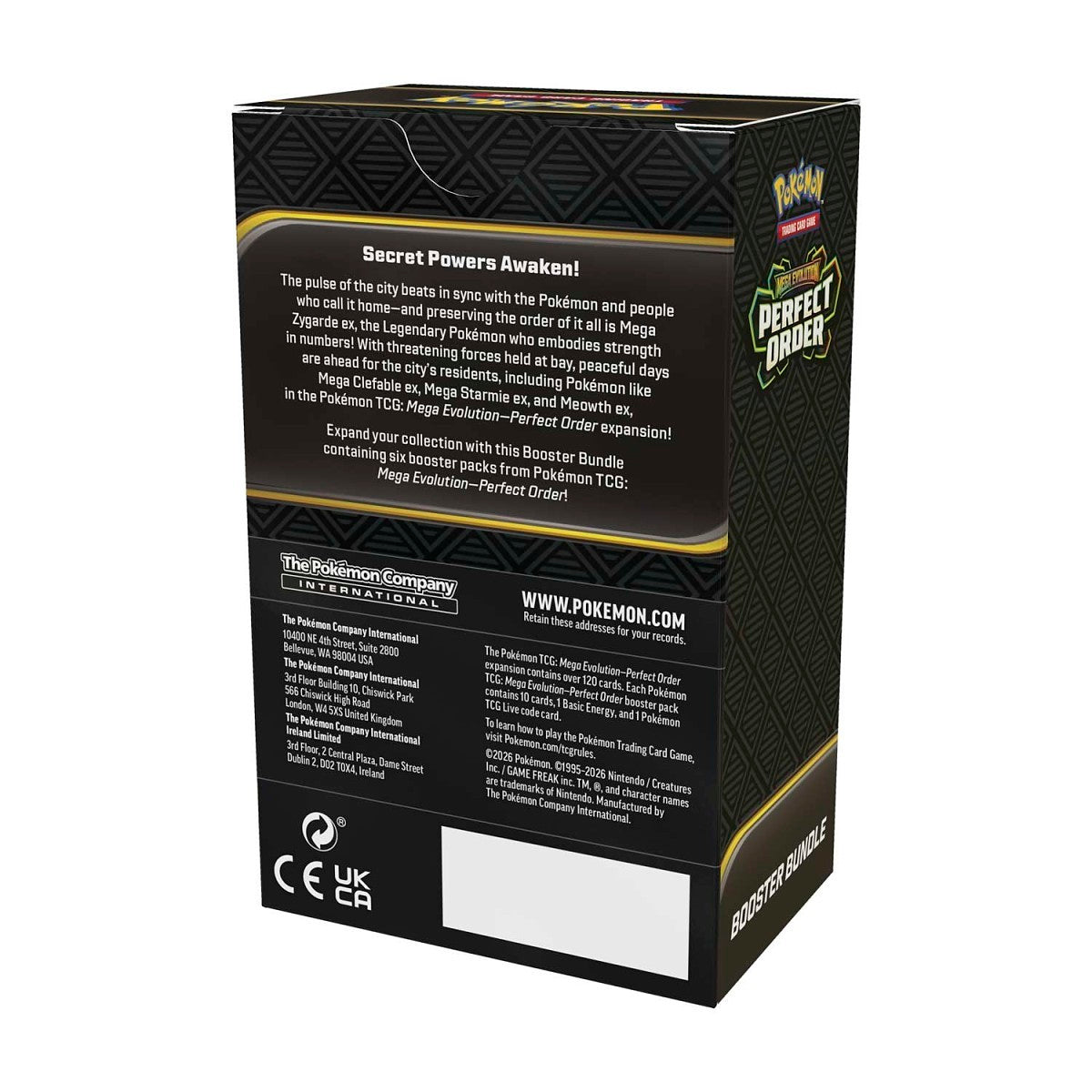 Pokémon TCG Mega Evolution: Perfect Order Booster Bundle (6 Packs)(Sealed)