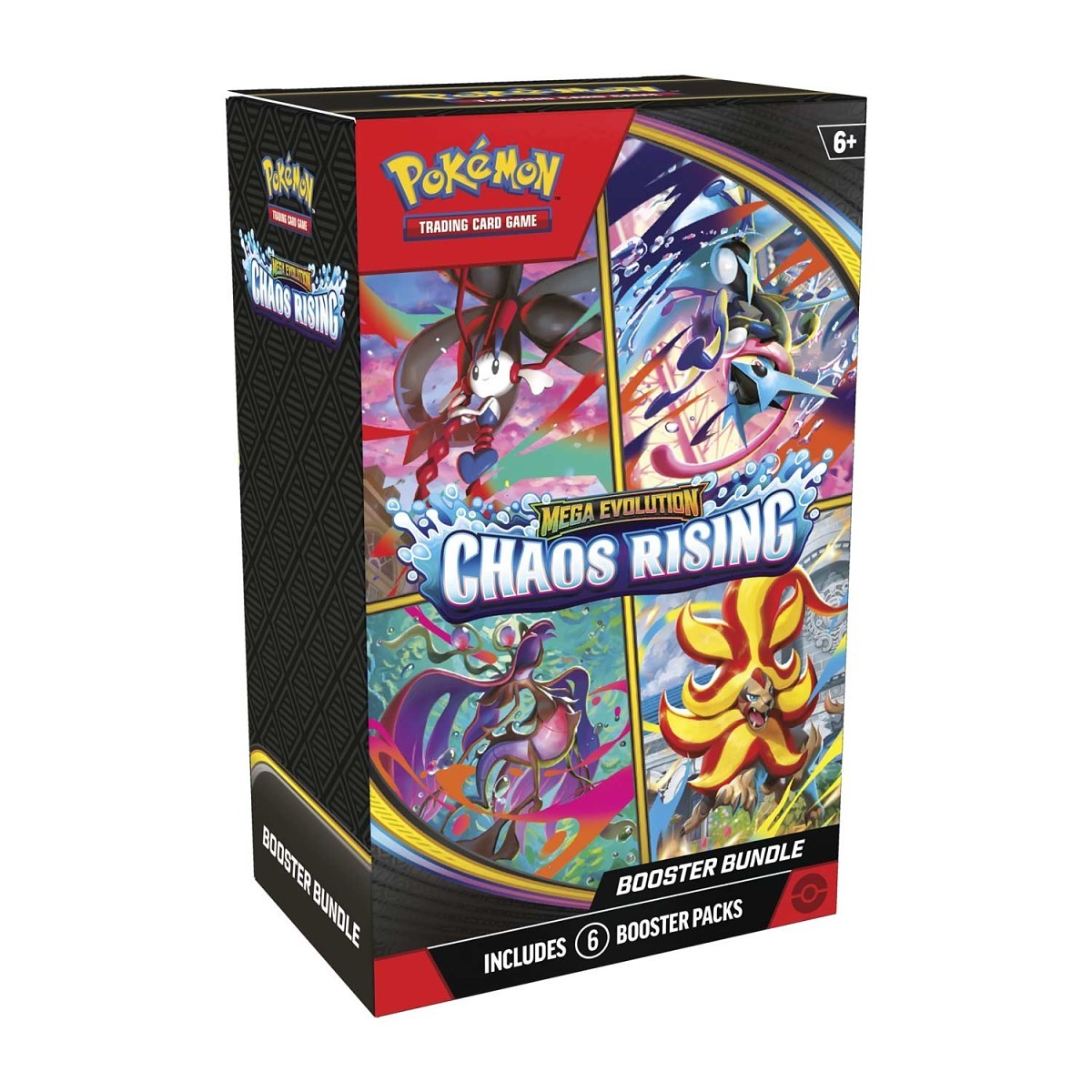 Pokémon TCG Mega Evolution: Chaos Rising Booster Bundle (6 Packs)(Sealed)