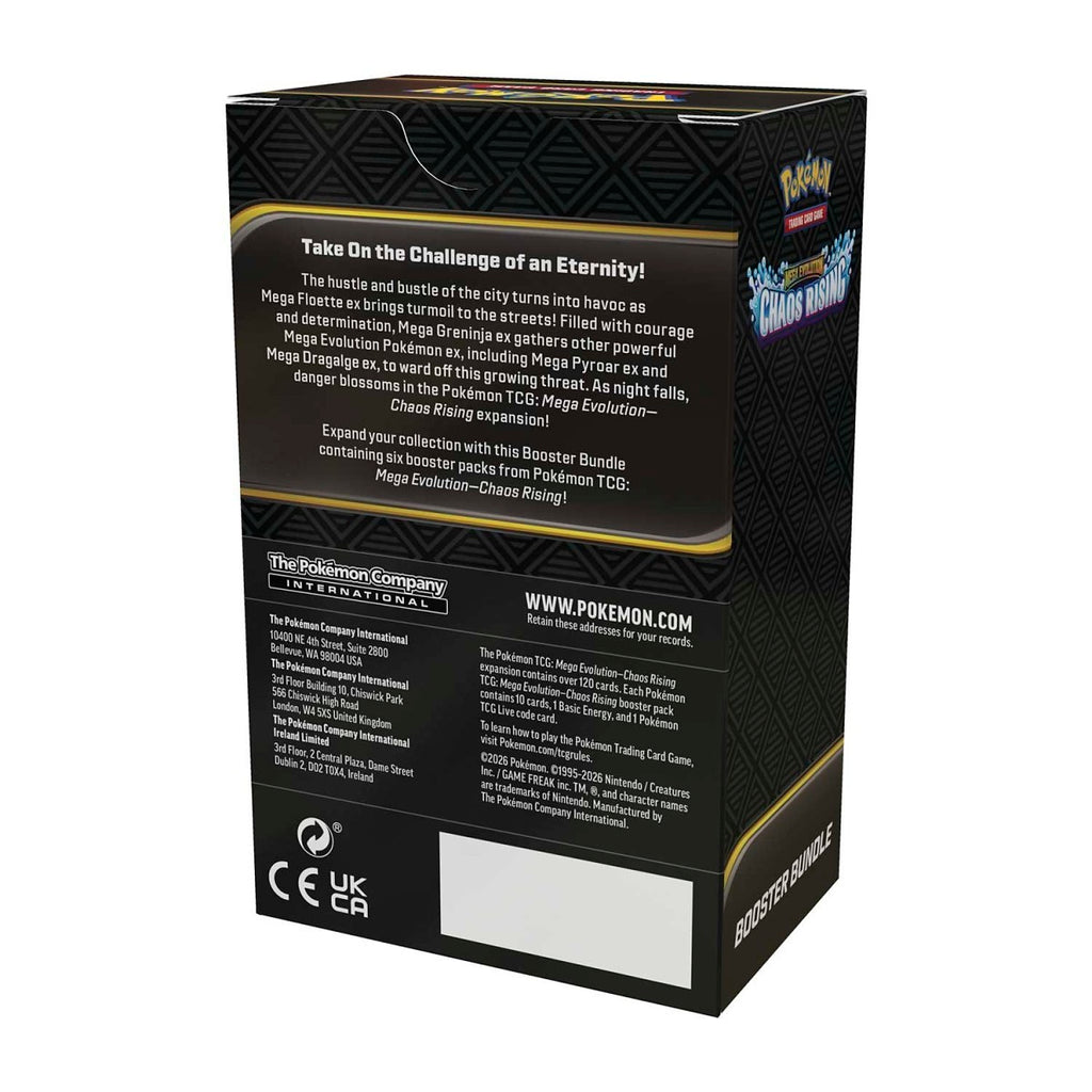 Pokémon TCG Mega Evolution: Chaos Rising Booster Bundle (6 Packs)(Sealed)