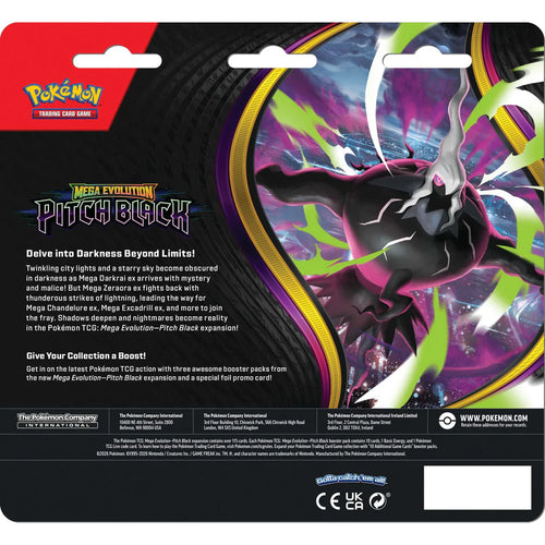 Pokémon TCG Mega Evolution: Pitch Black 3-Pack (Triple) Blister