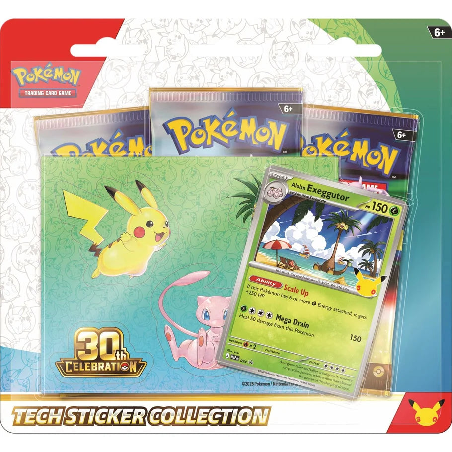 [PRESALE] Pokémon TCG: 30th Celebration Tech Sticker Collection (Alolan Exeggutor)