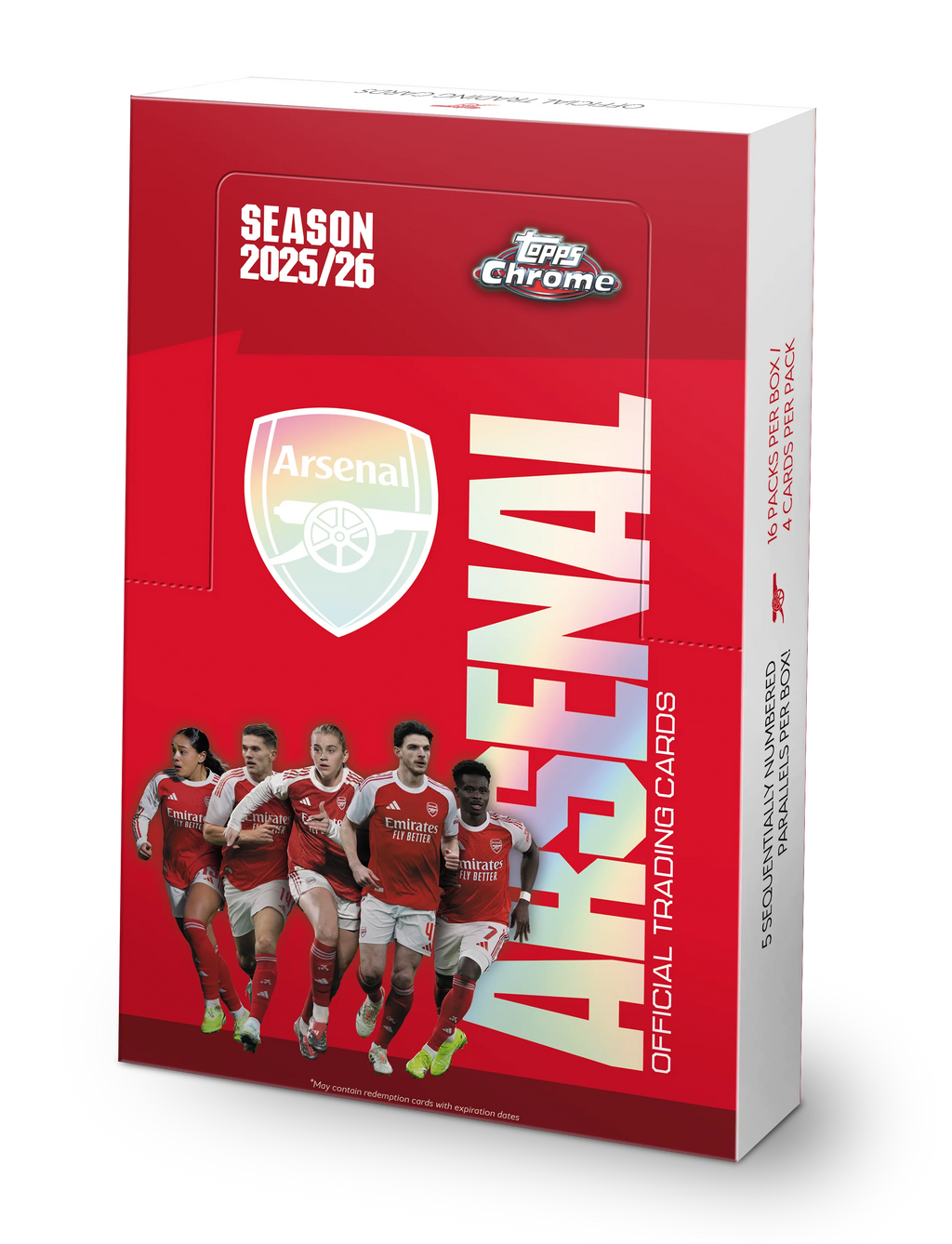 Topps Chrome® Arsenal 2025/26 - Hobby Box
