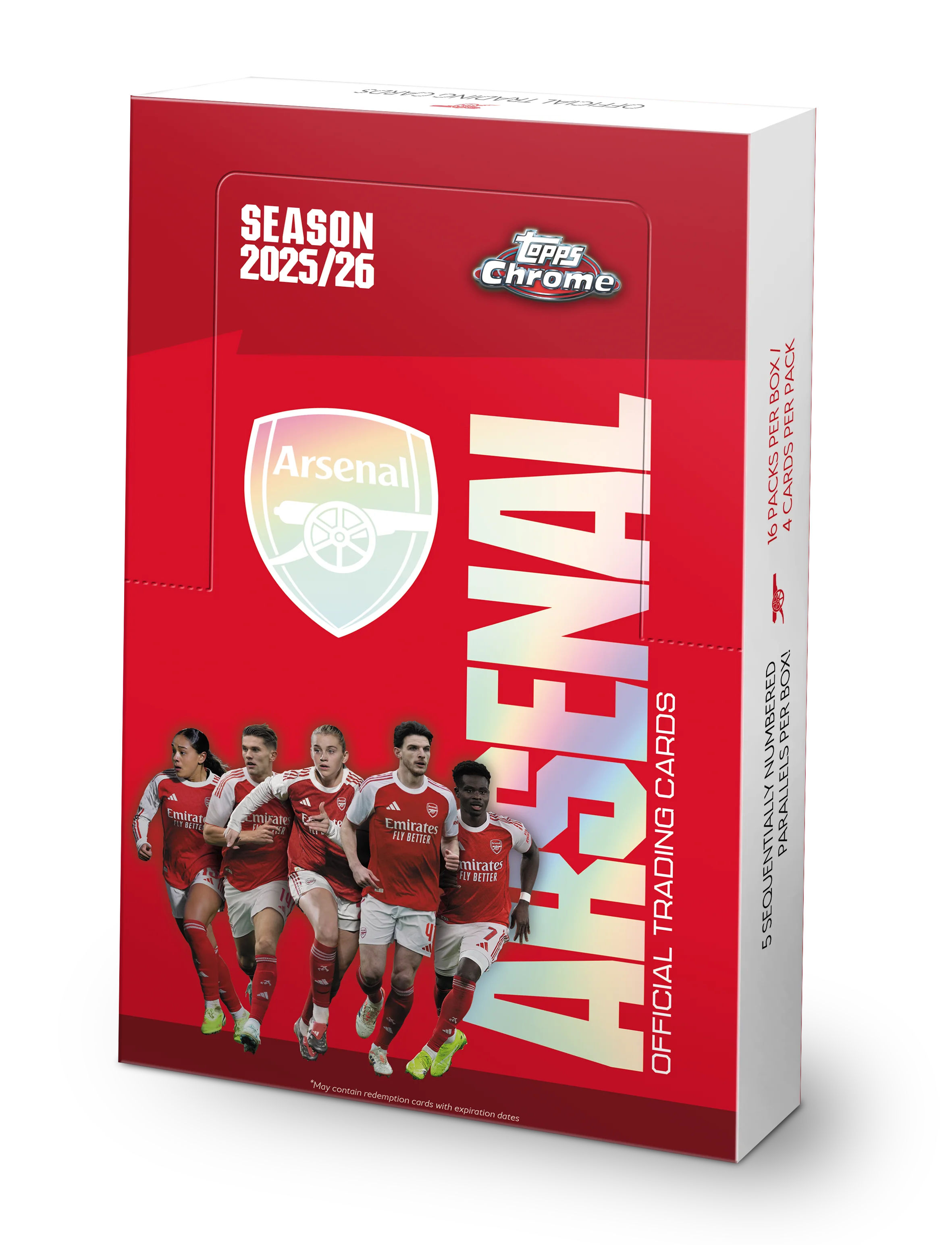 Topps Chrome® Arsenal 2025/26 - Hobby Box